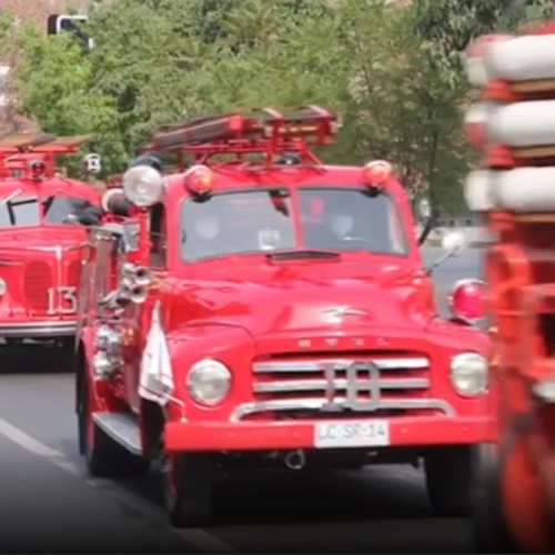 Desfile de Reliquias bomberiles causó sensación en el Día del Patrimonio